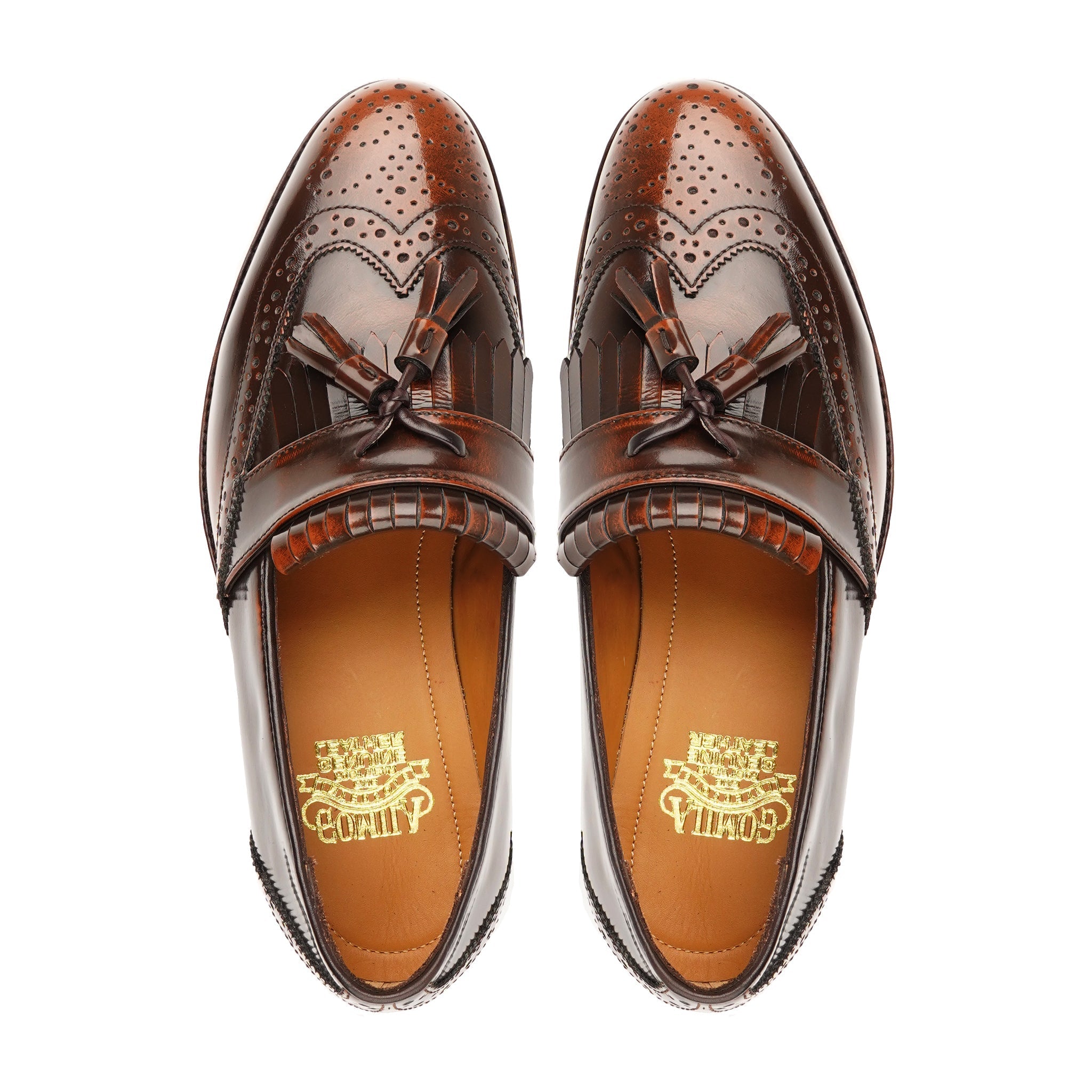 Hobbs - Men's Burnished Brown Box Leather High Shine Loafer