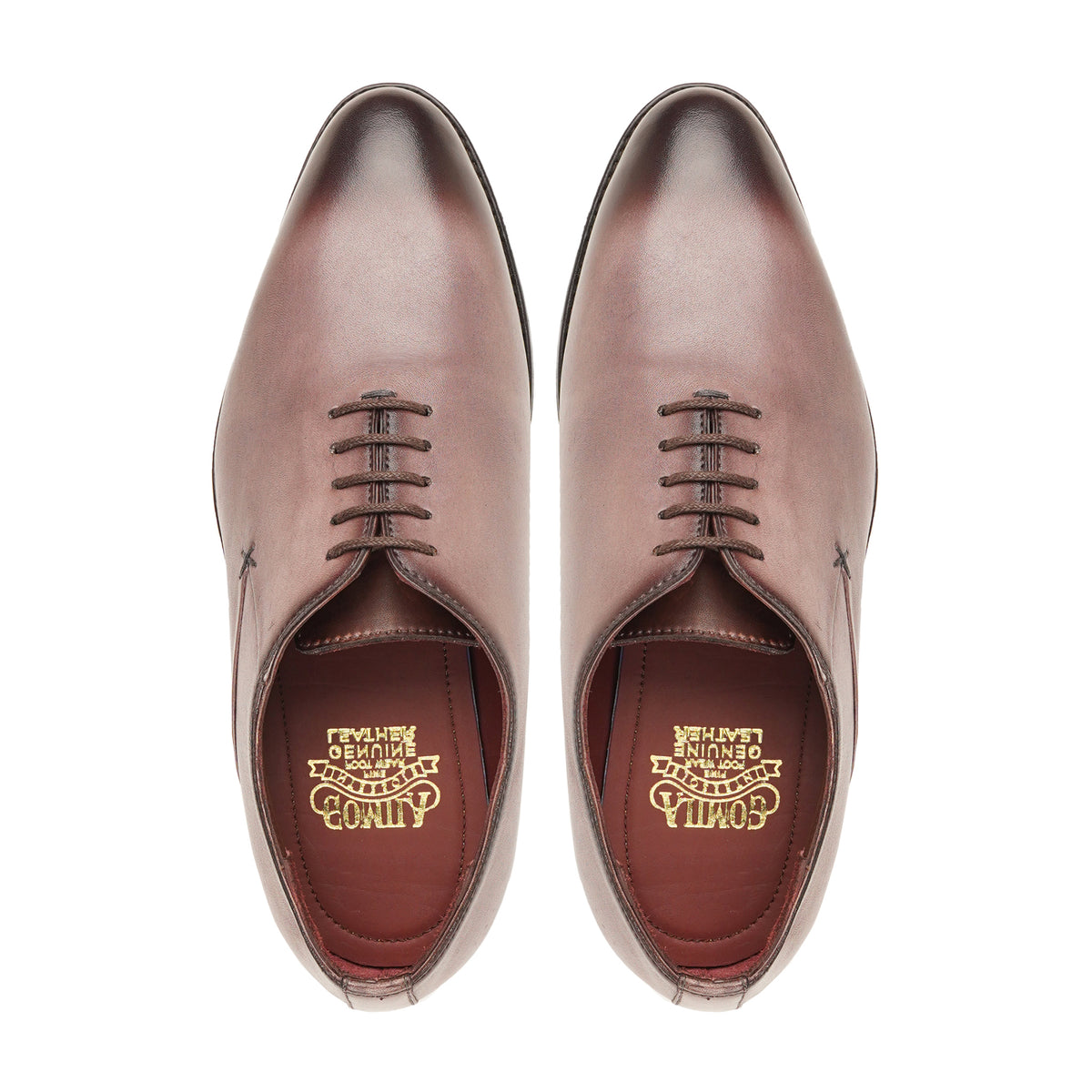 Cisco - Men's Burnished Beige Calf Leather Wholecut Shoe