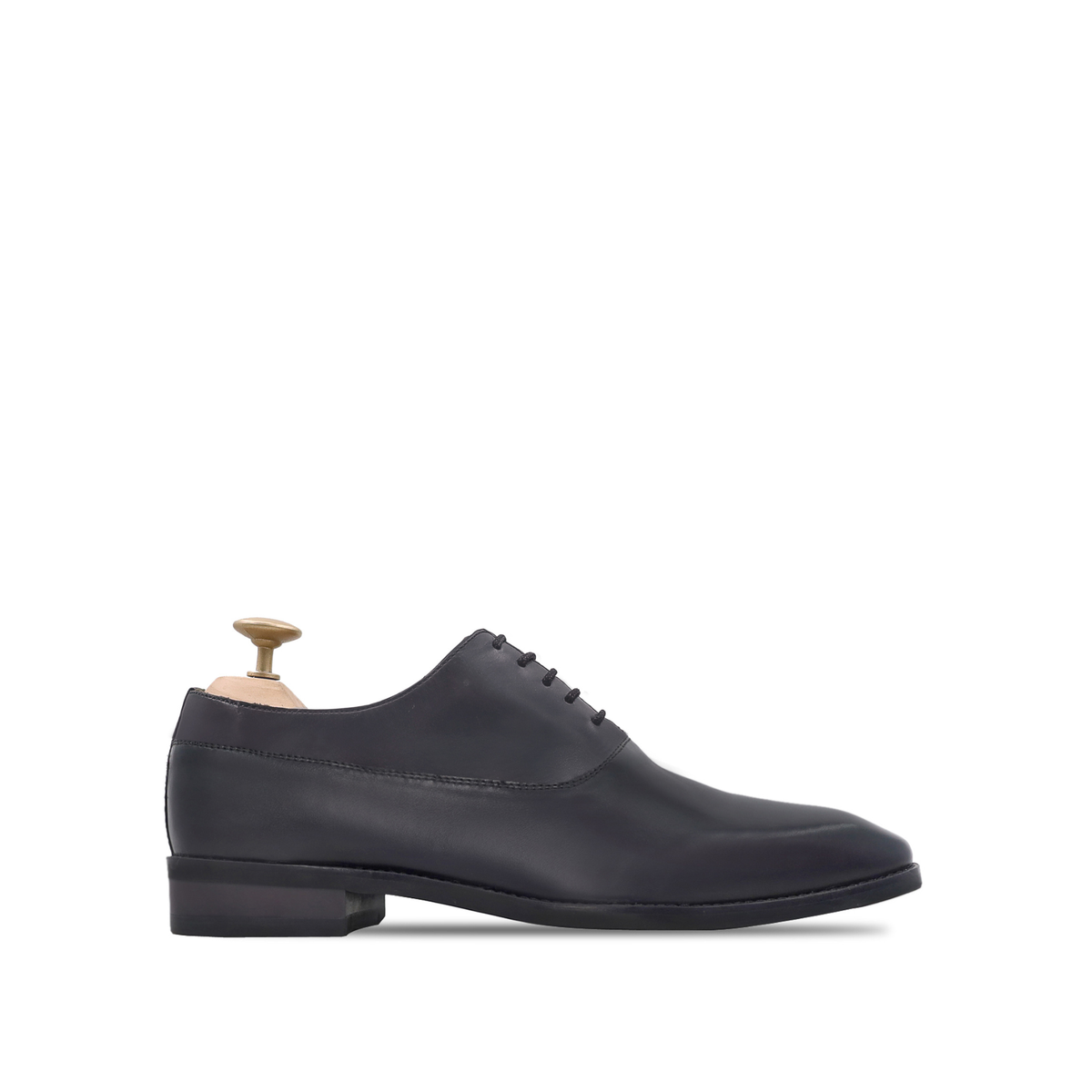 Roger - Men's Black Calf Leather Oxford Shoe