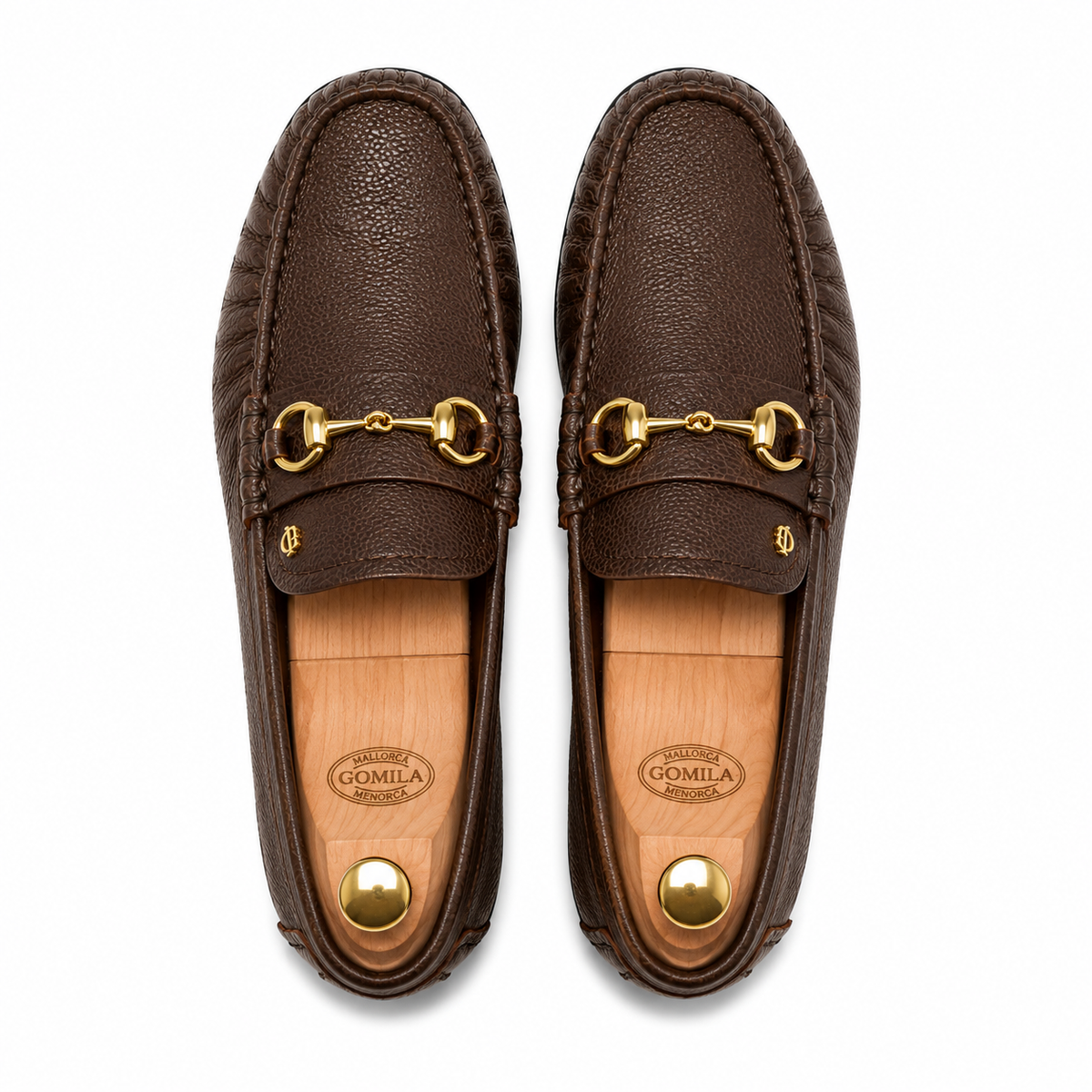 Raze - Men's Brown Pebble Grain Leather Driver Shoe
