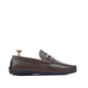 Tex - Men's Brown Pebble Grain Leather Driver Shoe
