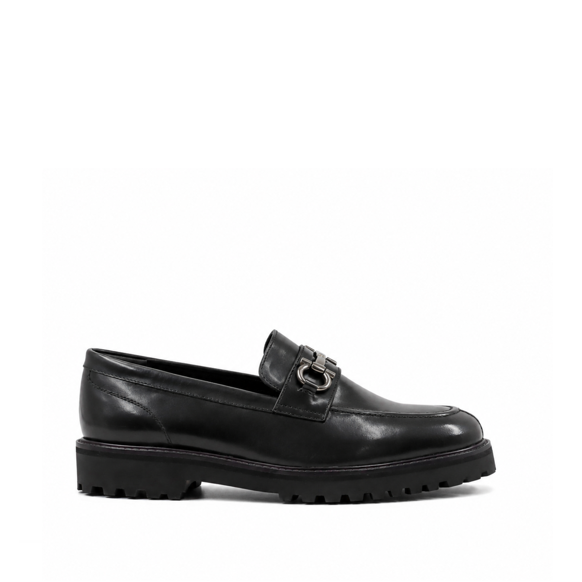 Jesse - Men's Black Box Leather High Shine Loafer
