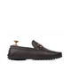 Tex - Men's Dark Brown Pebble Grain Leather Driver Shoe