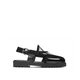 Masumi - Men's Black Box Leather High Shine Sandal