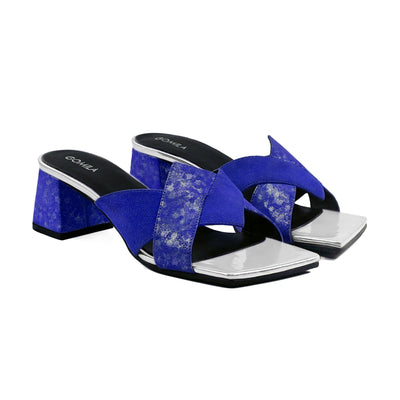 Belle - Women's Blue 50mm Heel