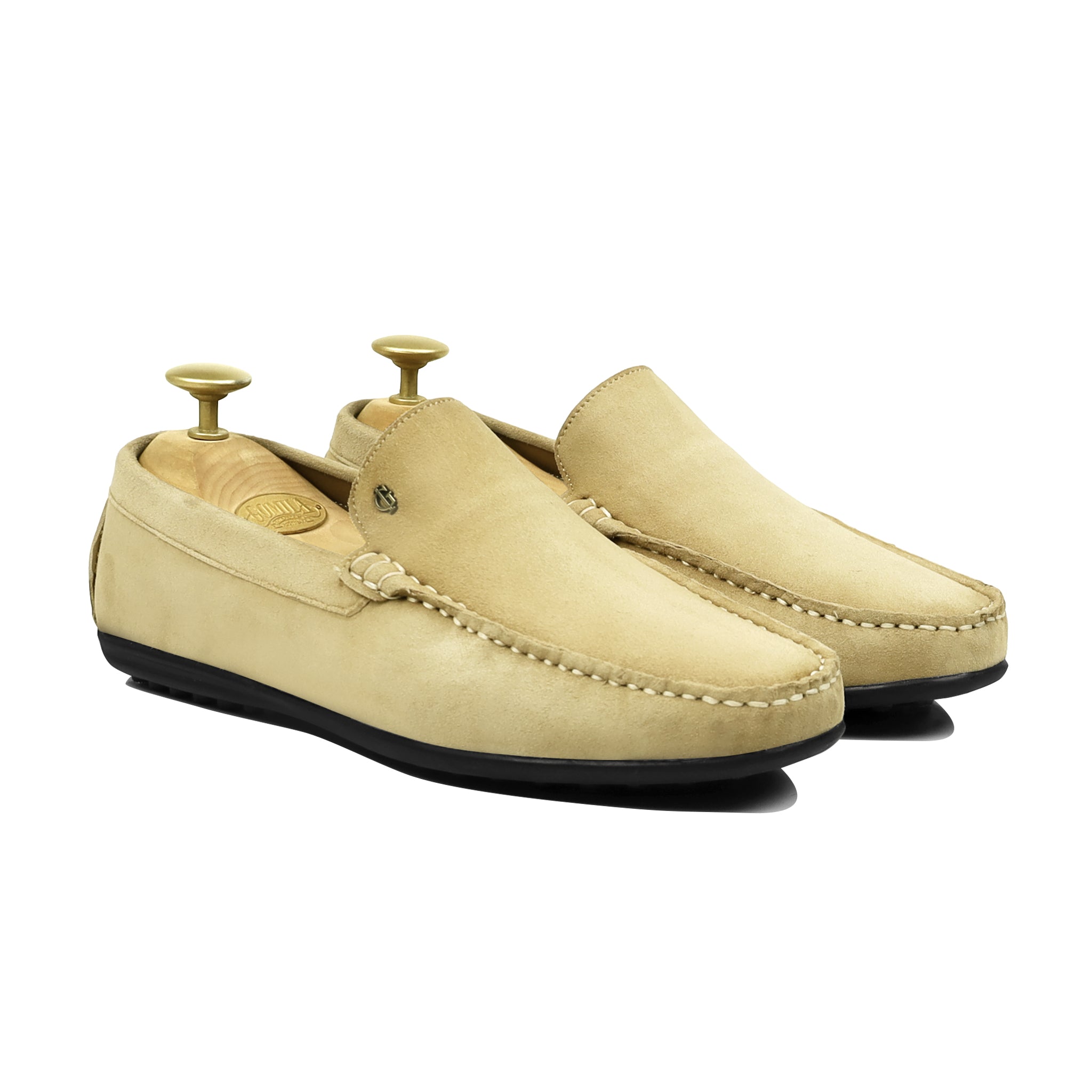 Etta - Men's Camel Split Suede Driver Shoe