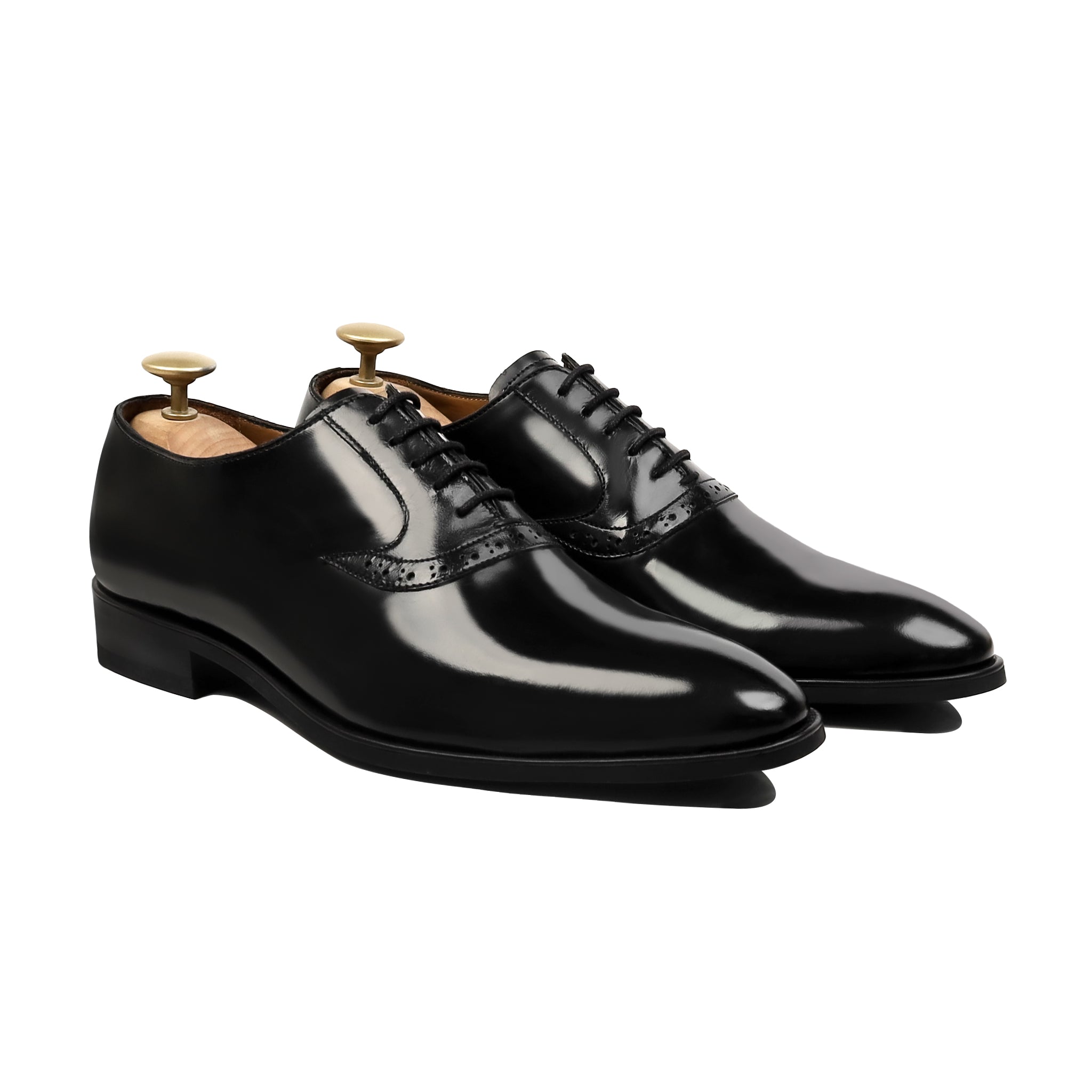 Colt - Men's Black Box Leather High Shine Oxford Shoe