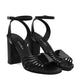 Soleil - Women's Black Strapped Heel