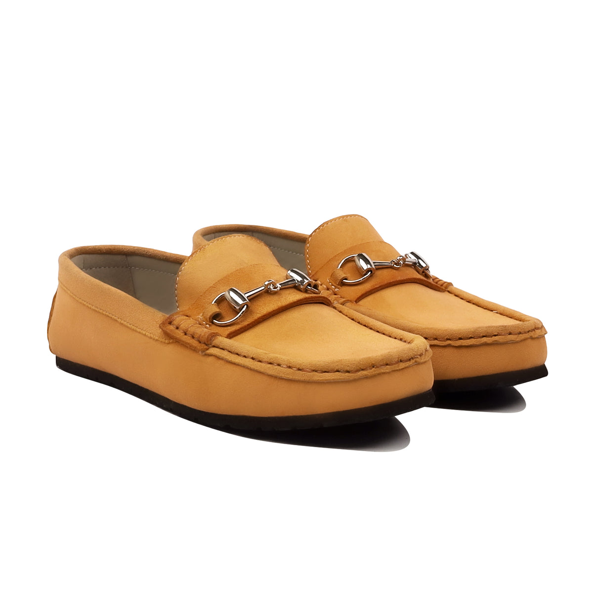 Lyla - Ladies Camel Suede Loafer