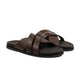 Vortex - Men's Brown Calf Leather Slipper