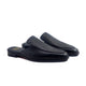 Dylan - Men's Black Pebble Grain Leather Slipper