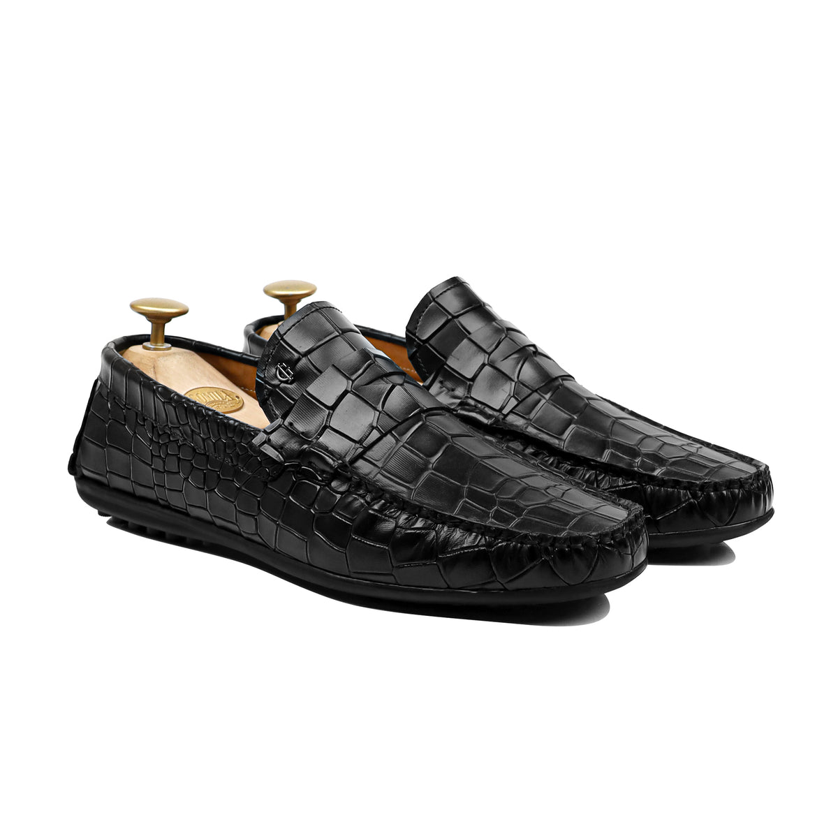 Airox - Men's Black Calf Leather Driver Shoe