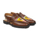 Maxton - Men's Dark Brown Hand Painted Sandal