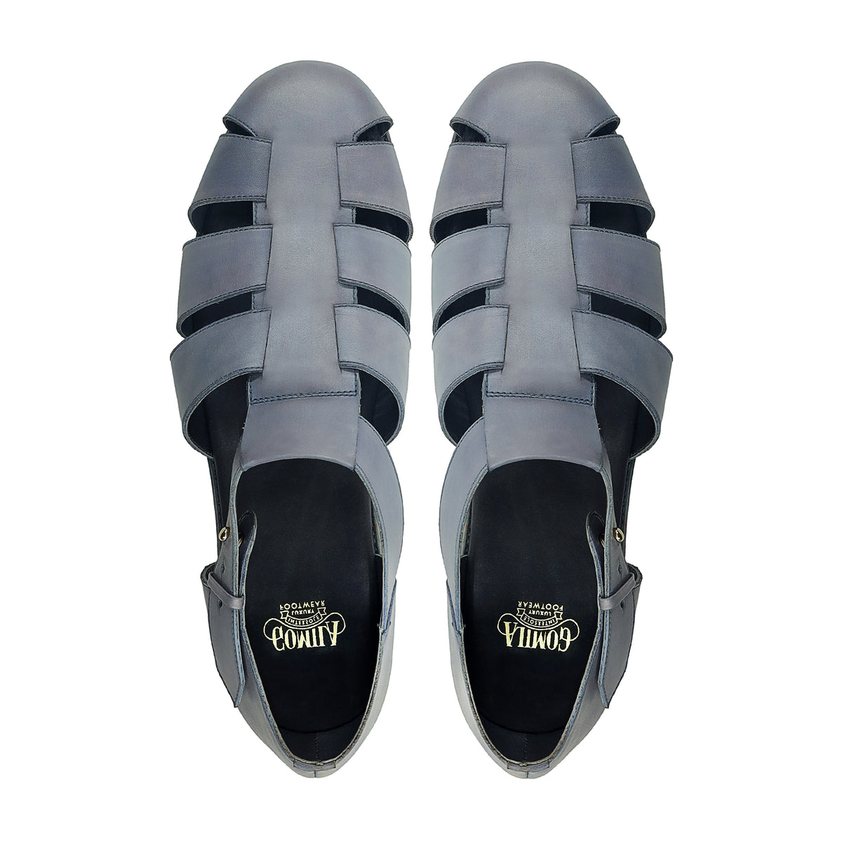 Carly - Men's Purple Calf Leather Sandal