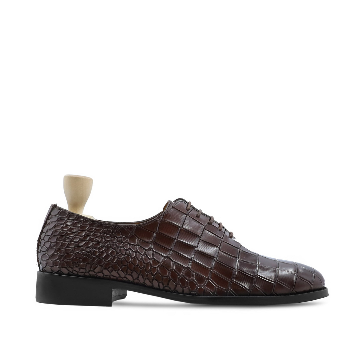 Swat - Men's Dark Brown Calf Leather Wholecut Shoe