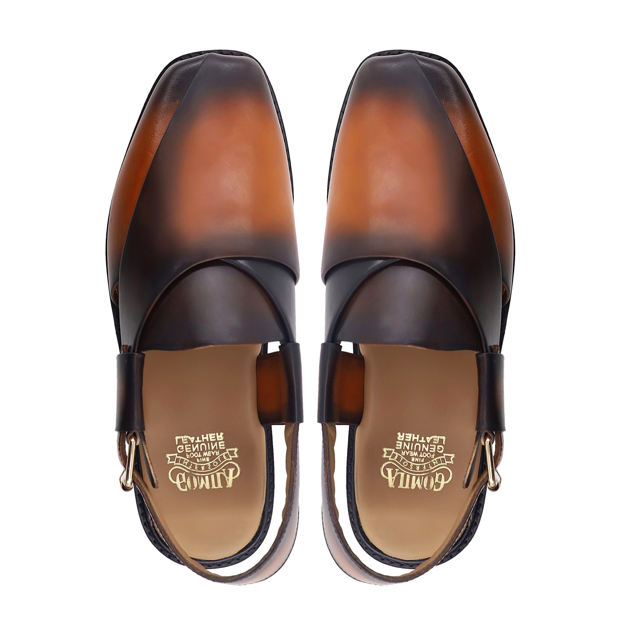 Keisuke - Men's Burnished Tan Calf Leather Sandal