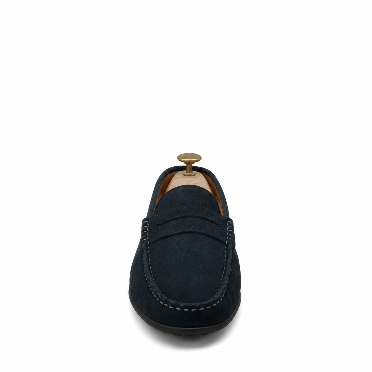 Knox - Men's Dark Blue Split Suede Driver Shoe