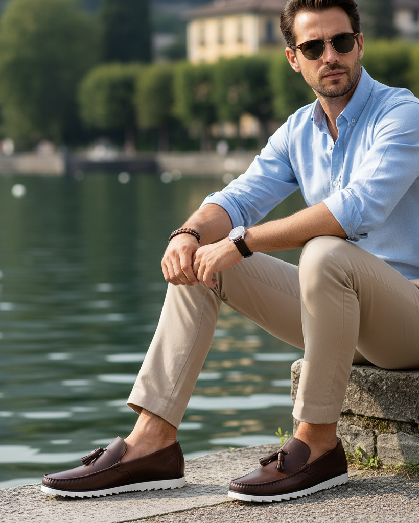 Clyro - Men's Brown Calf Leather Loafer