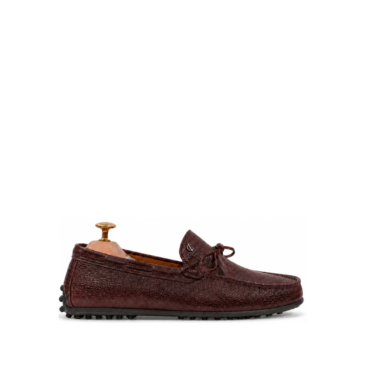 Solex - Men's Oxblood Pebble Grain Leather Driver Shoe