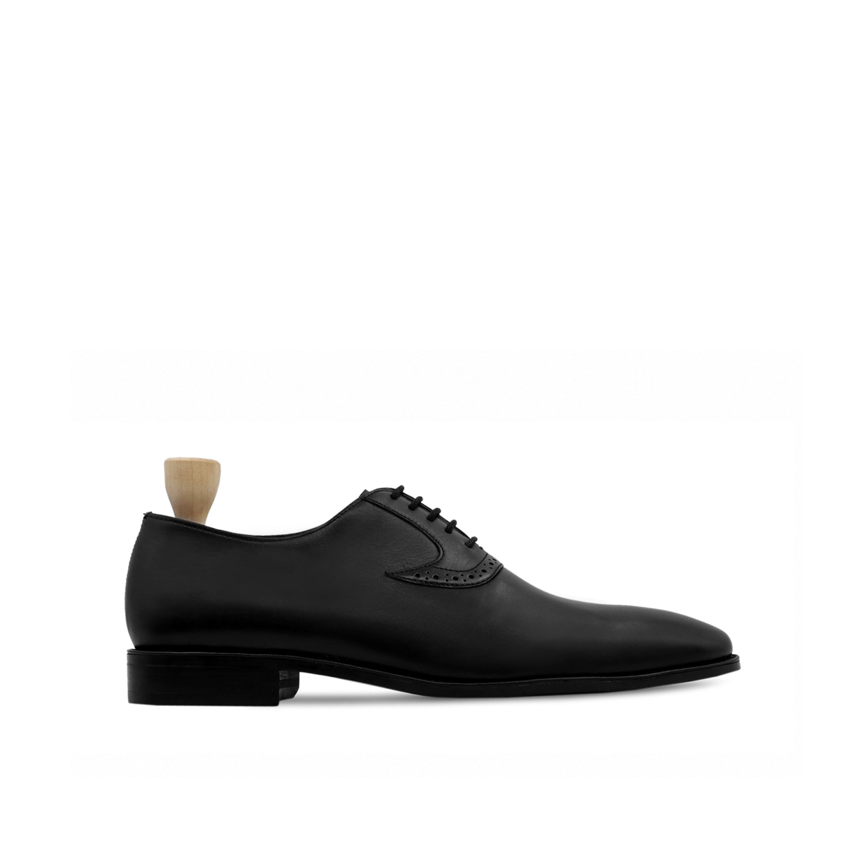 Denny - Men's Black Calf Leather Oxford Shoe