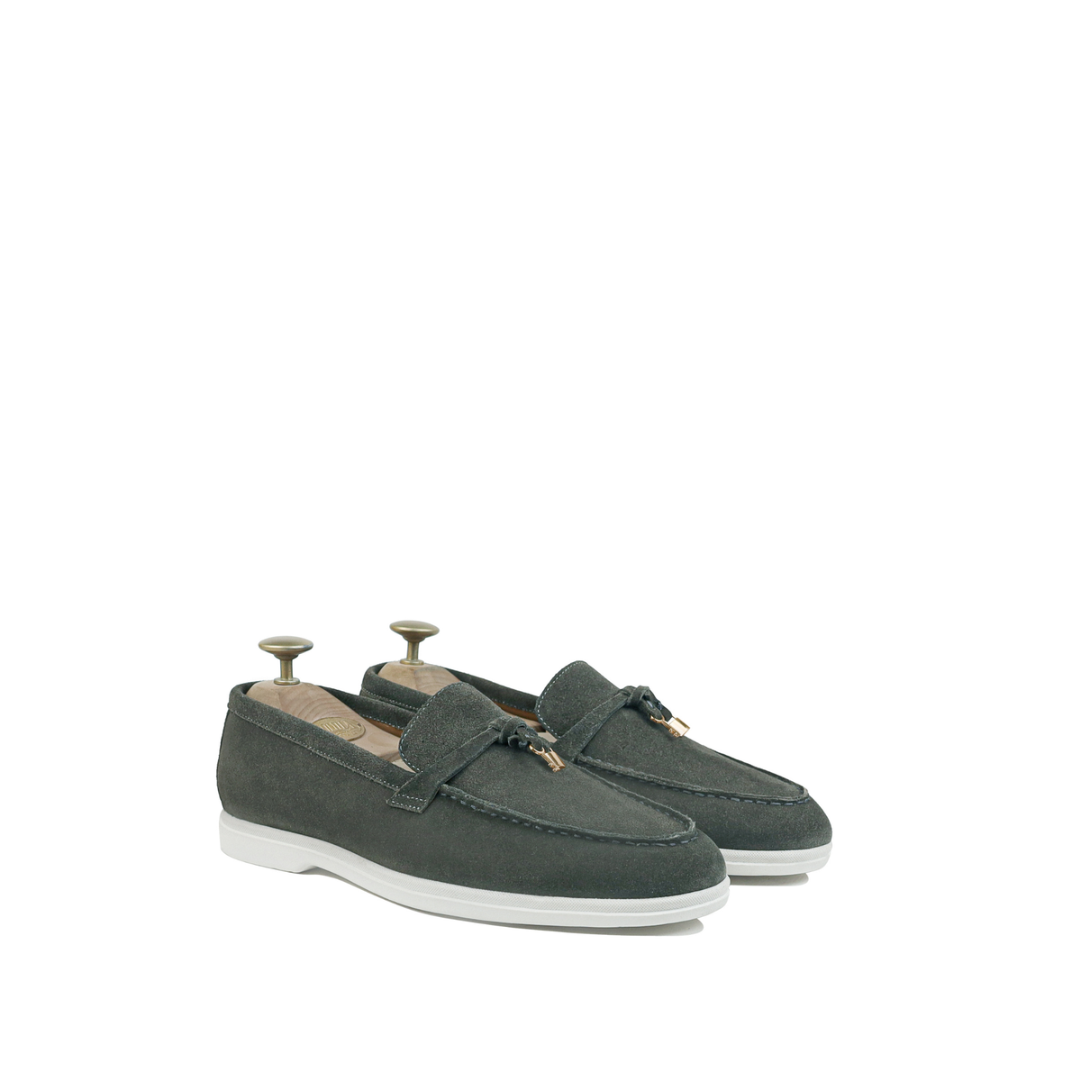 Auro - Men's Dark Grey Suede Loafer