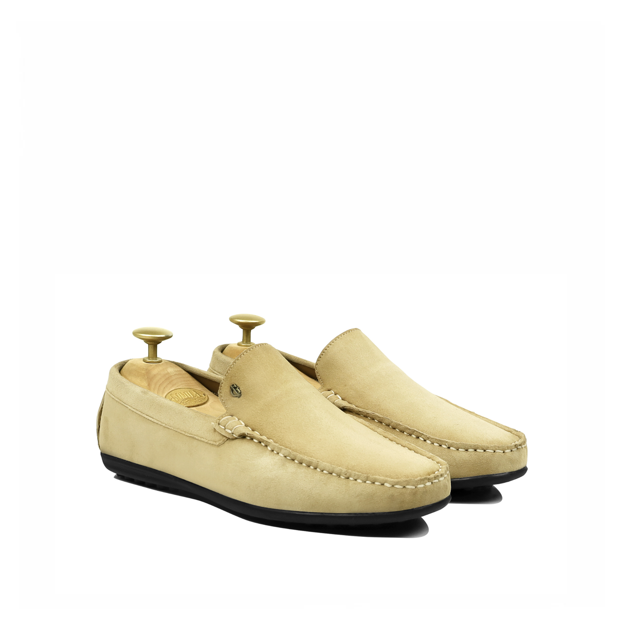 Etta - Men's Camel Split Suede Driver Shoe