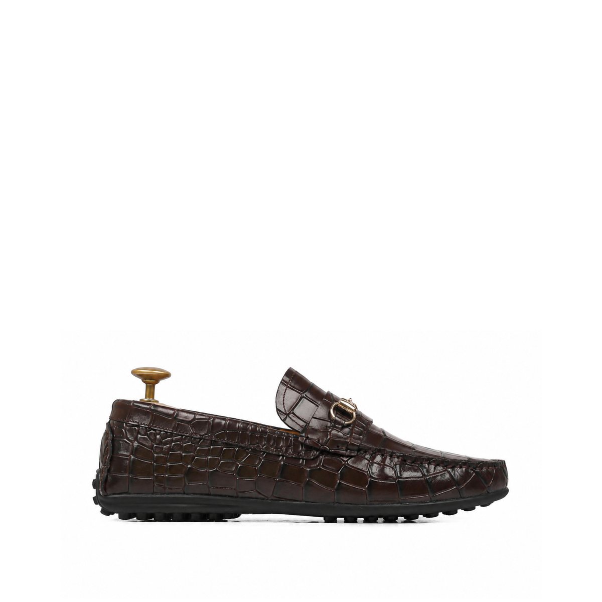 Eldon - Men's Brown Calf Leather Driver Shoe