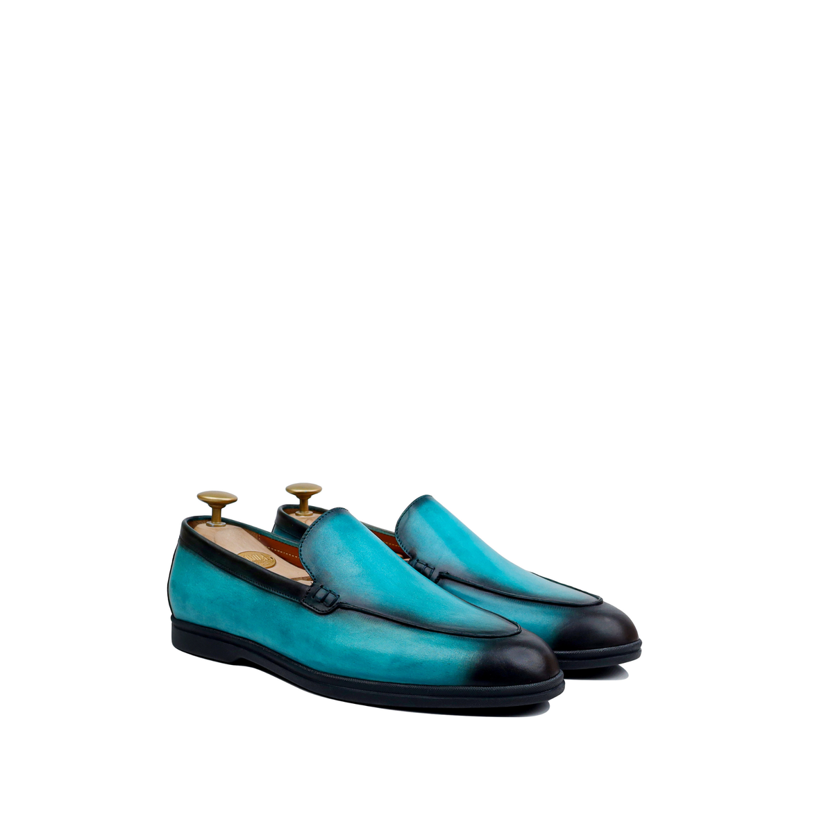 Vexo - Men's Turquoise Patina Calf Leather Loafer