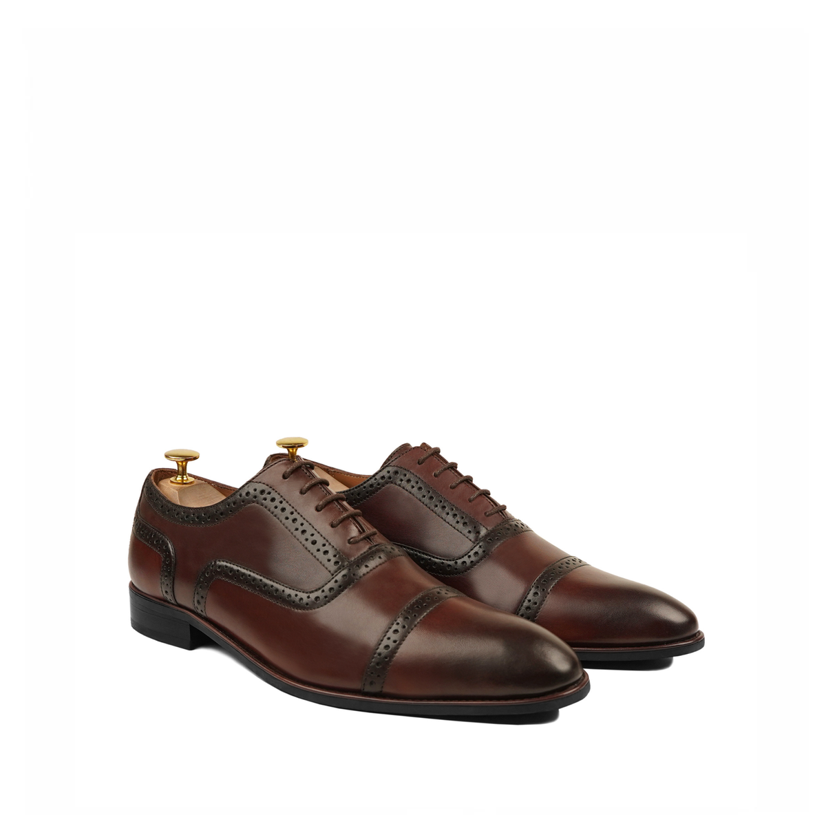 Vant - Men's Reddish Brown Calf Leather Oxford Shoe