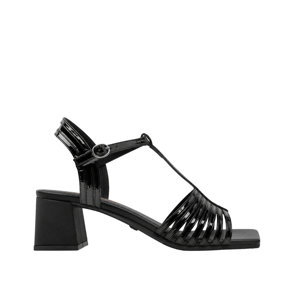 Gracewalk - Women's Black Strapped 50mm Heel