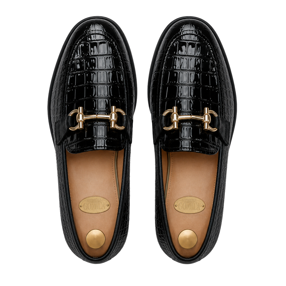 Enrique - Men's Black Patent Leather Loafer