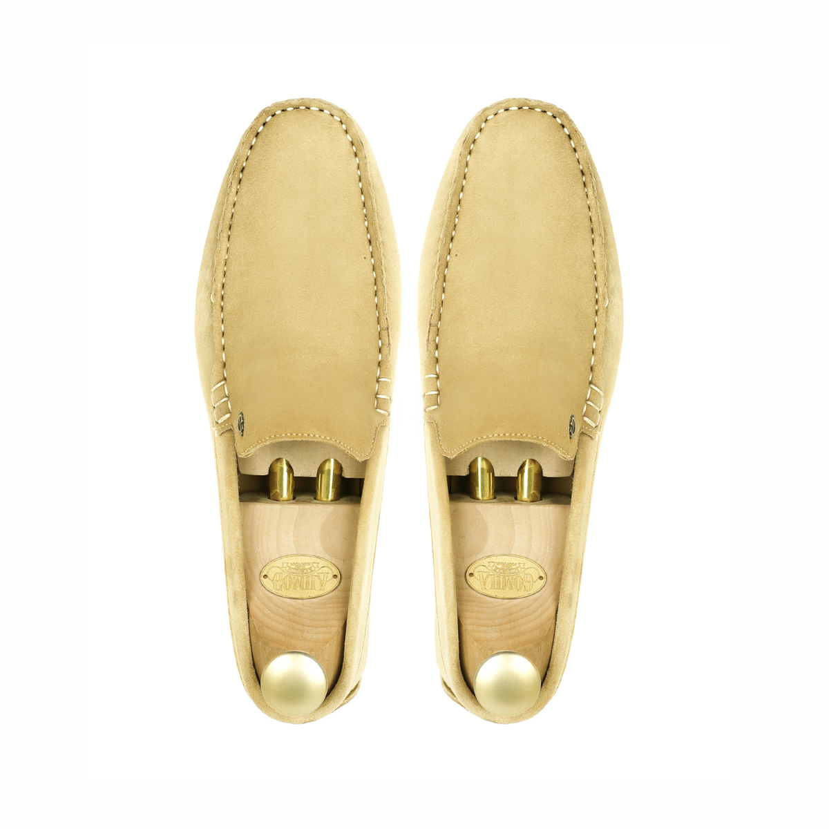 Etta - Men's Camel Split Suede Driver Shoe