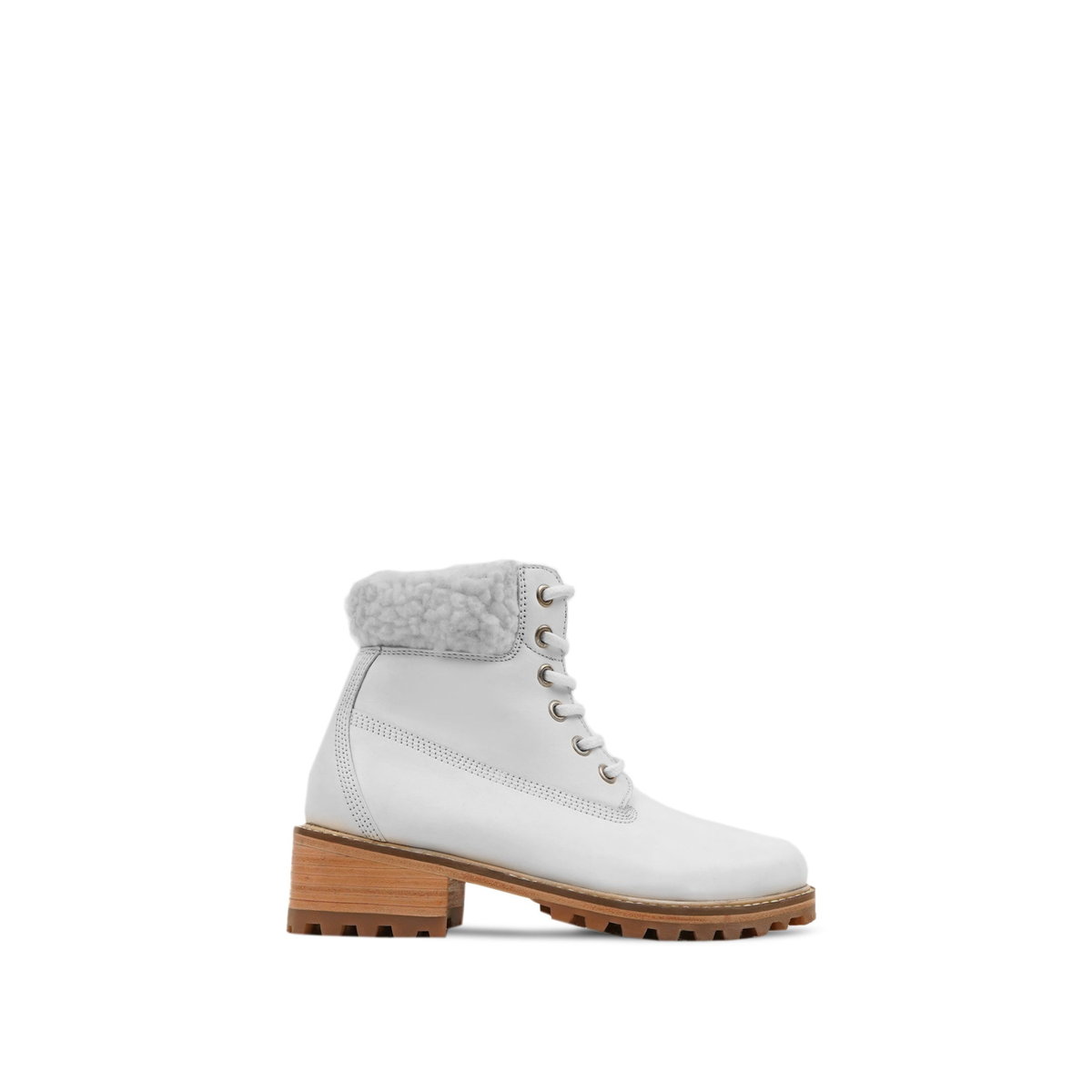 Helsinki - Kid's White Calf Leather Boot (5-12 Years Old)