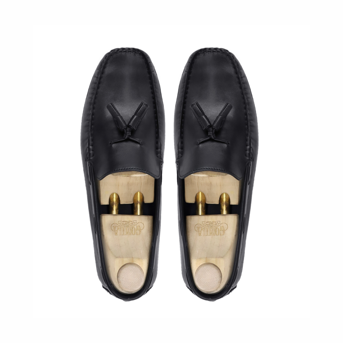 Tiffany - Men's Black Calf Leather Driver Shoe