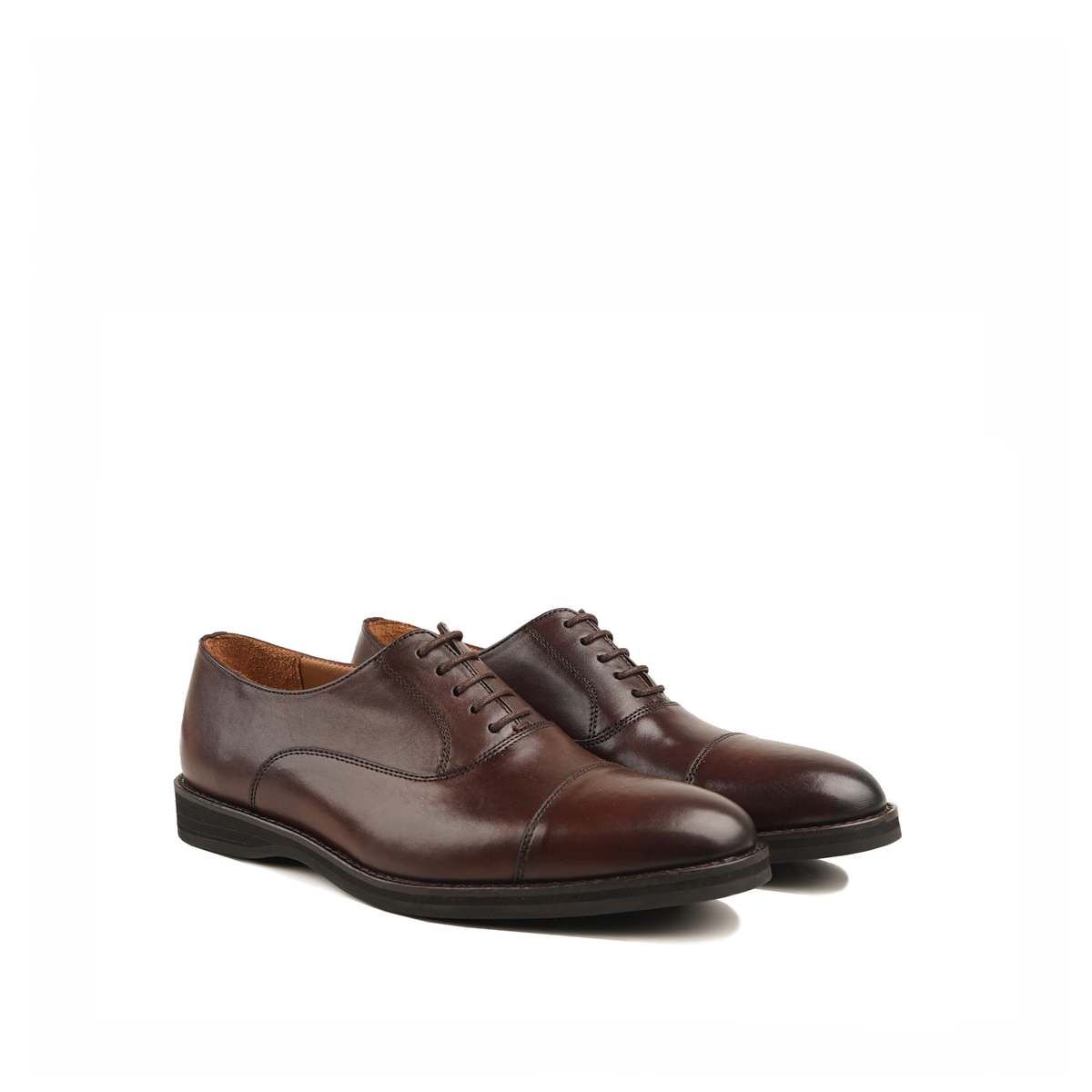 Rostock - Men's Dark Brown Calf Leather Oxford Shoe