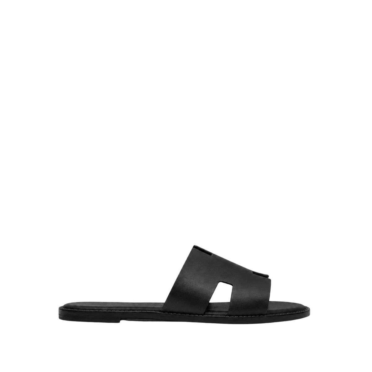 Cameron CRUST - Men's Black Calf Leather Slipper