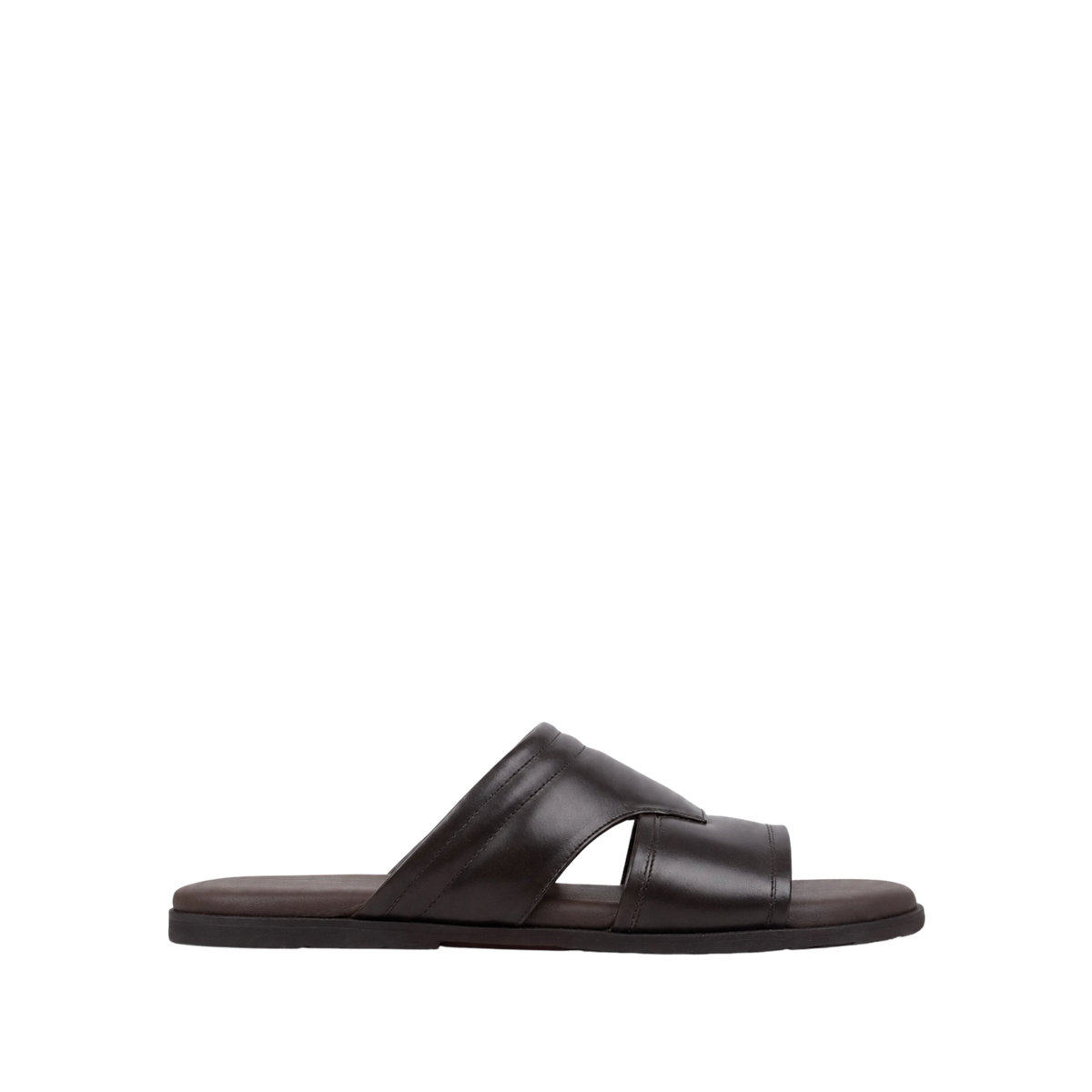 Urban - Men's Dark Brown Calf Leather Slipper