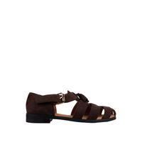 Zilpah - Men's Chocolate Brown Suede Sandal