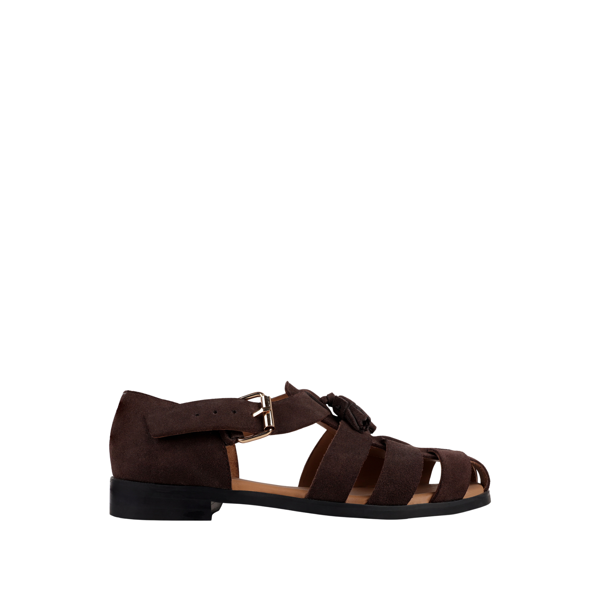 Zilpah - Men's Chocolate Brown Suede Sandal