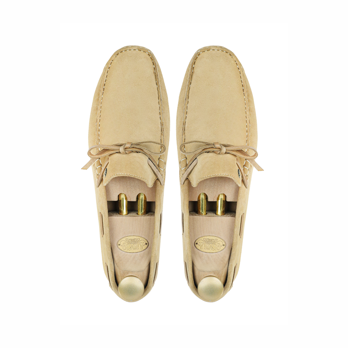 Tyro - Men's Camel Split Suede Driver Shoe