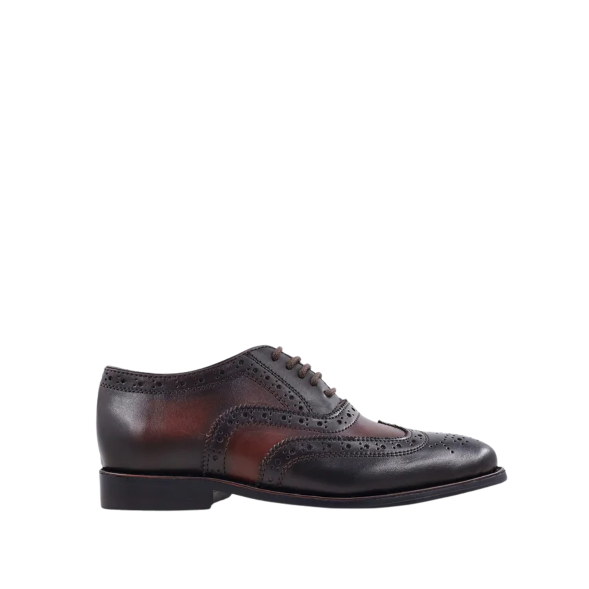 Armida - Kid's Dark Brown and Oxblood Calf Leather Oxford Shoe (5-12 Year's Old)