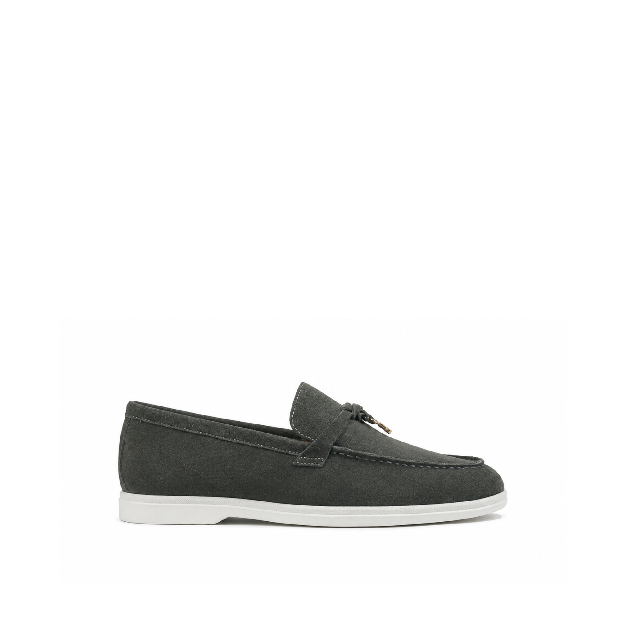 Auro - Men's Dark Grey Suede Loafer