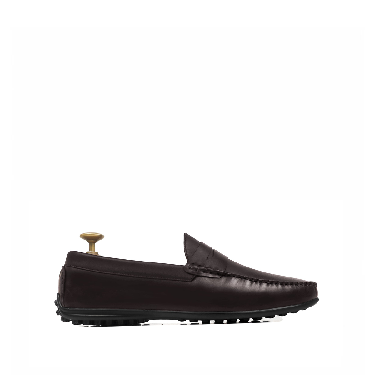 Tuscan - Men's Dark Brown Calf Leather Driver Shoe
