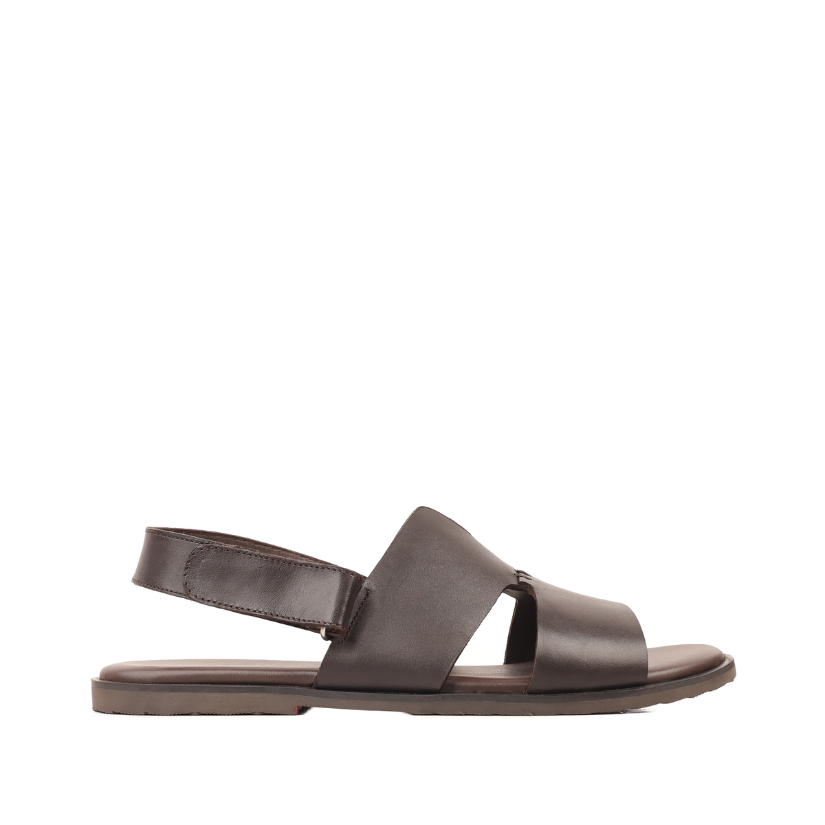 Amora - Men's Dark Brown Calf Leather Sandal