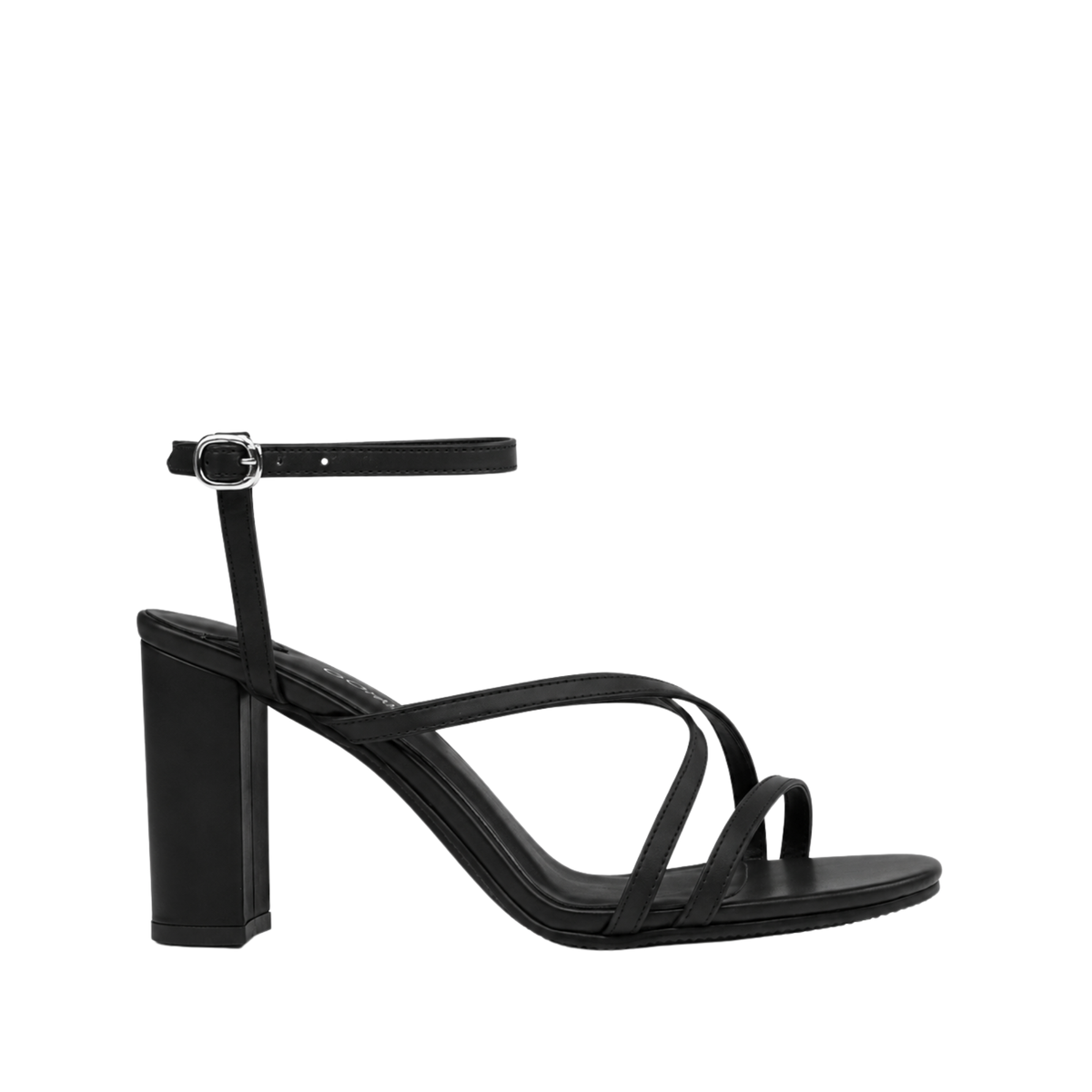 Arlina - Women's Black Strapped 90mm Heel