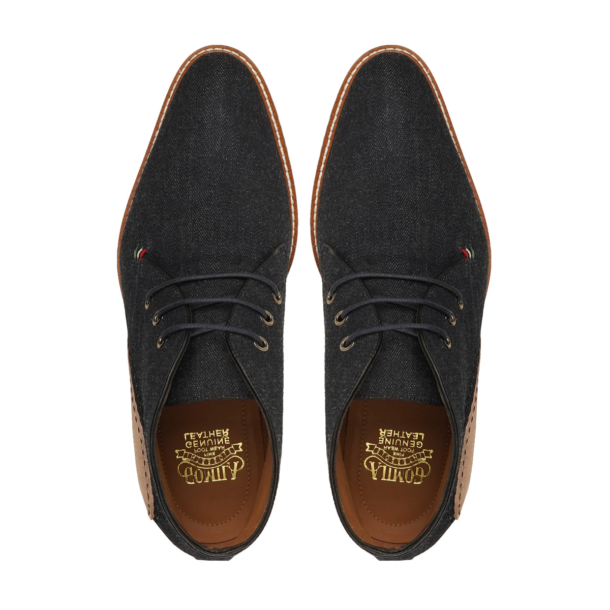 Alma- Men's Black Canvas Chukka Boot