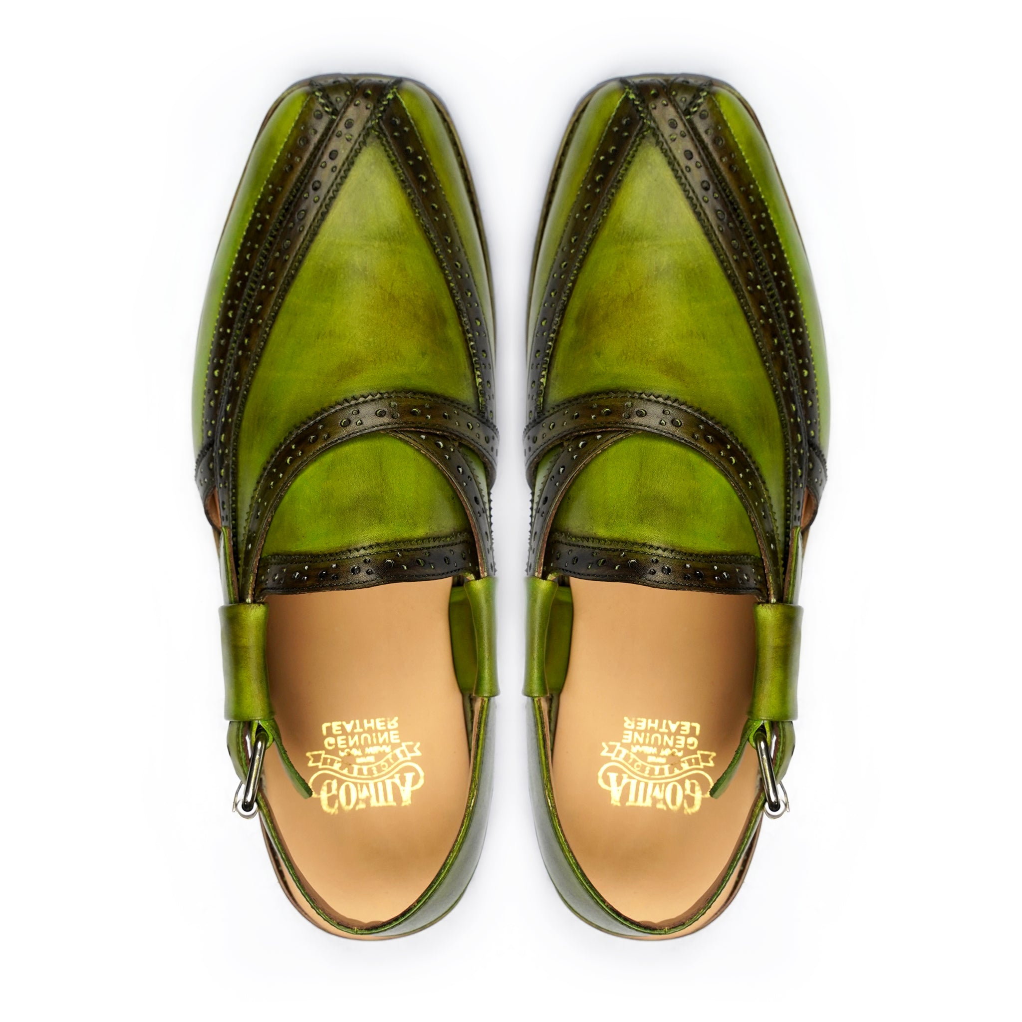 NOUROZE CHAPPAL GREEN - Gomila Intersole