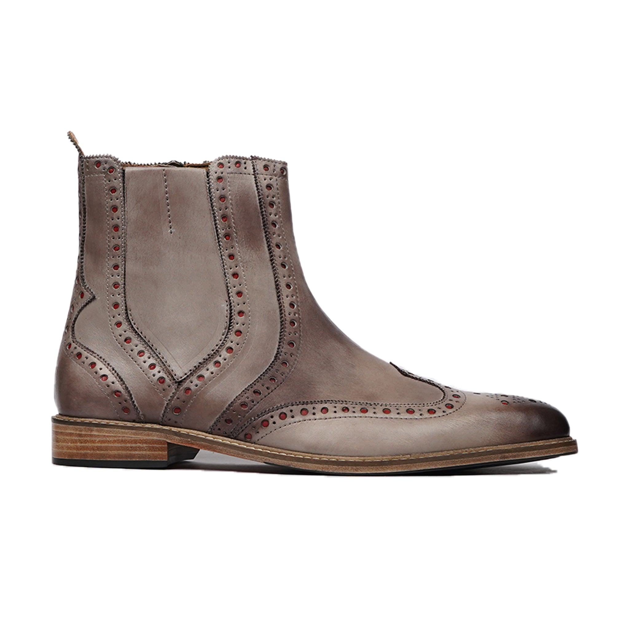Orion - Men's Burnished Gray Calf Leather Chelsea Boot