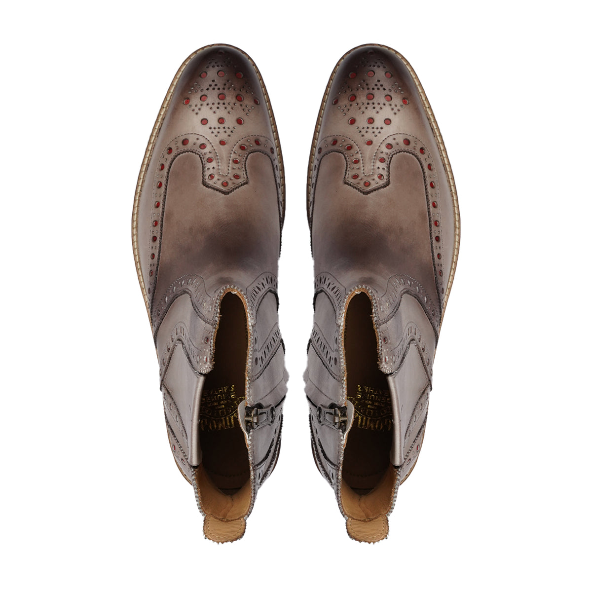 Orion - Men's Burnished Gray Calf Leather Chelsea Boot