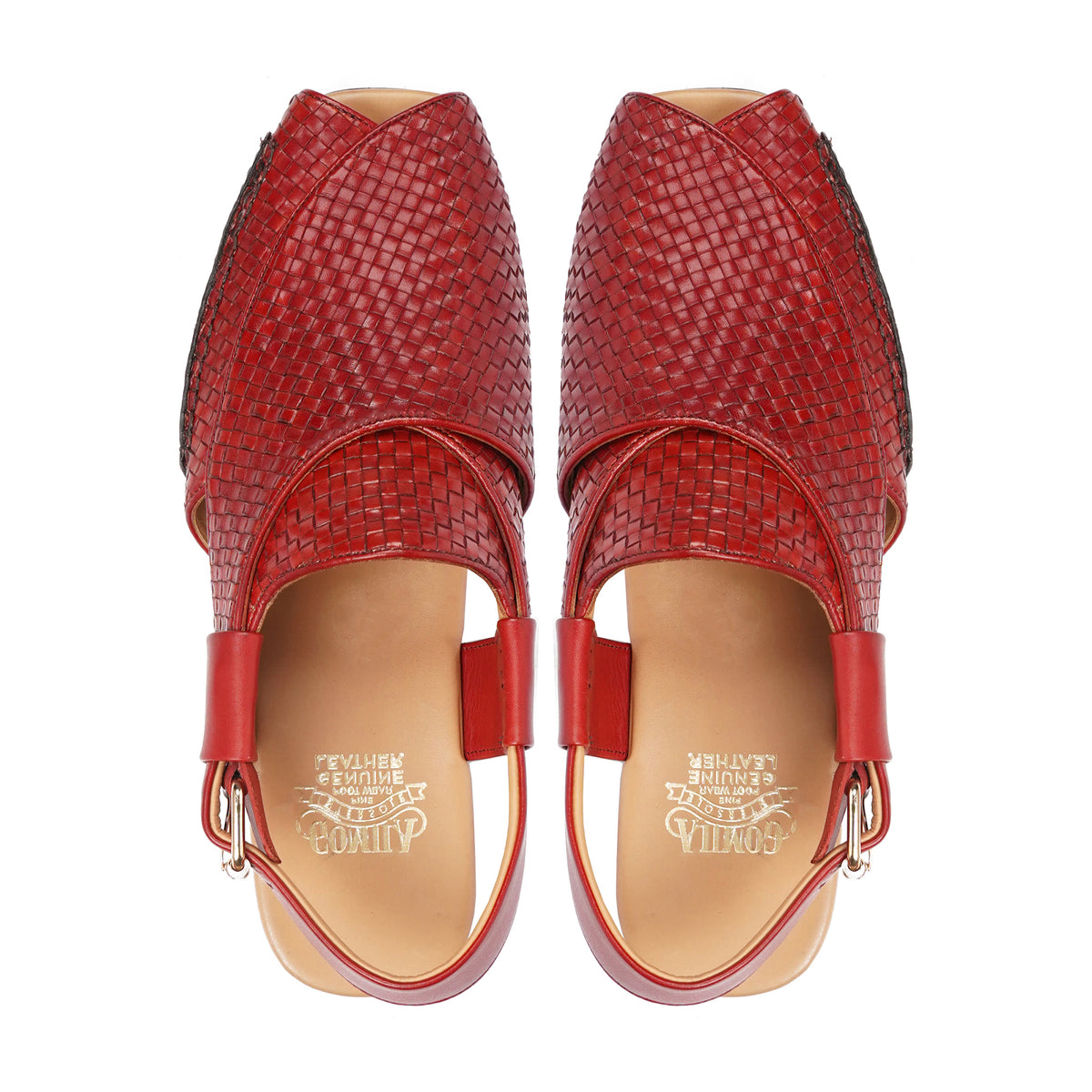 Momoko - Men's Oxblood Hand Woven Calf Leather